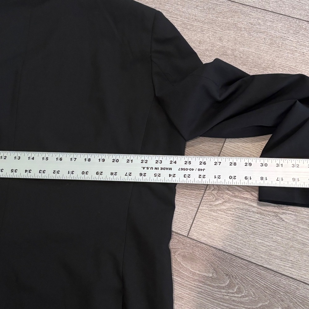 Nordstrom Rack Tuxedo Blazer Mens 48L Black Trim Fit Satin Lapel Formal Jacket - Picture 9 of 9